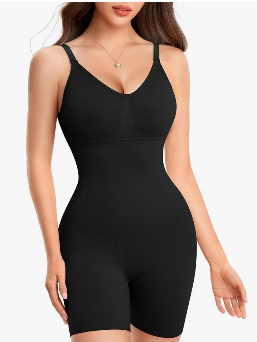 Black High-Waist Seamless Shapewear Bodysuit Size XXL Washed But Never Worn